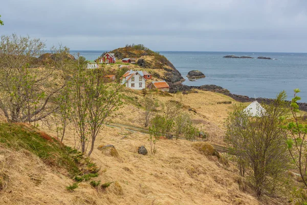 Kilátás Senja sziget közelében Hamn — Stock Fotó