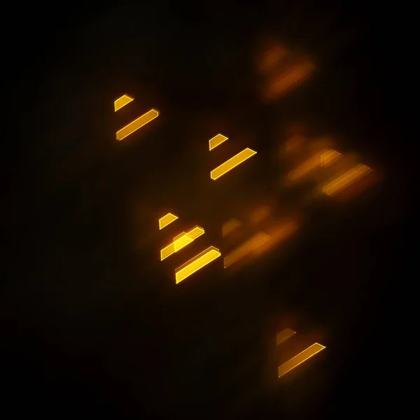 geometrik öğeleri üzerinde karanlık bir arka plan deseni ile güzel altın bokeh