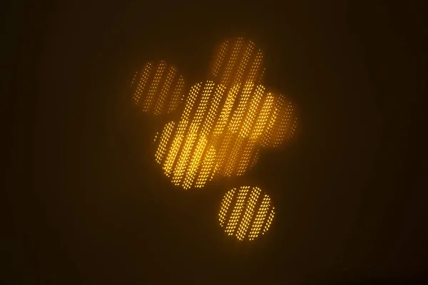 geometrik öğeleri üzerinde karanlık bir arka plan deseni ile güzel altın bokeh