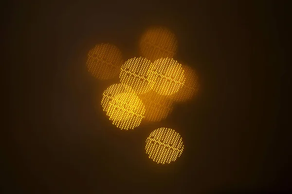 Hermoso Bokeh Oro Con Patrón Elementos Geométricos Sobre Fondo Oscuro — Foto de Stock