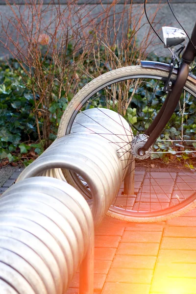 the urban landscape parking space for bicycles