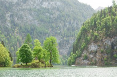Picturesque Bavyera Gölü, koenigssee Bavyera Almanya