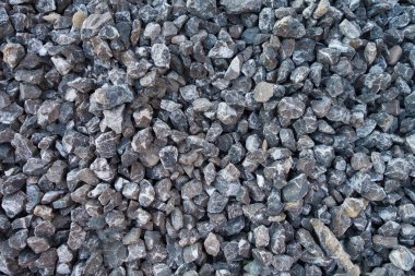 Doku, gri, küçük Kömür topakları. Arka plan, metin, boşaltmak için yer