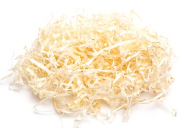 Kağıt closedup, beyaz bir arka plan izole hediye kutuları için doldurma.