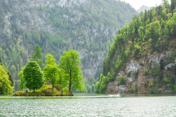 Мальовниче Озеро Баварського Koenigssee Баварії Німеччини — стокове фото