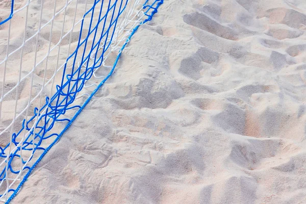 Plaj voleybolu net kapatın. yatay görüntü