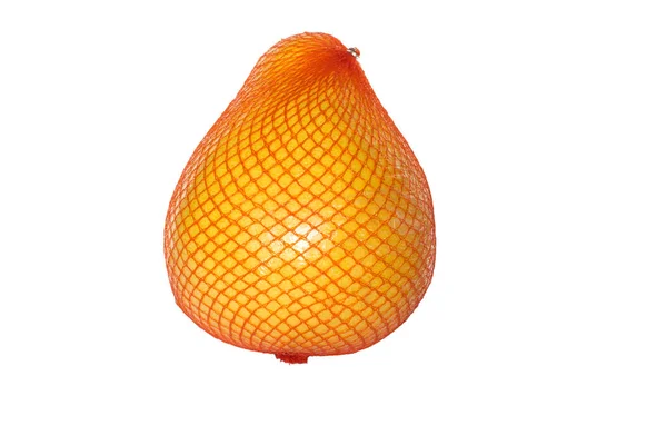 Pomelo in a grid on a white background, isolate Royalty Free Stock Photos