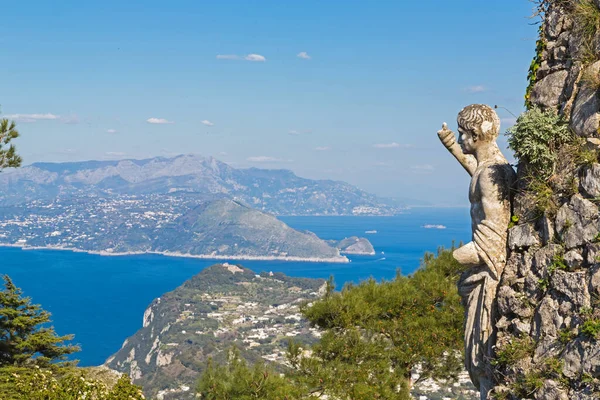 Monte Solaro, Capri, İtalya 'dan Capri Adası Panoraması