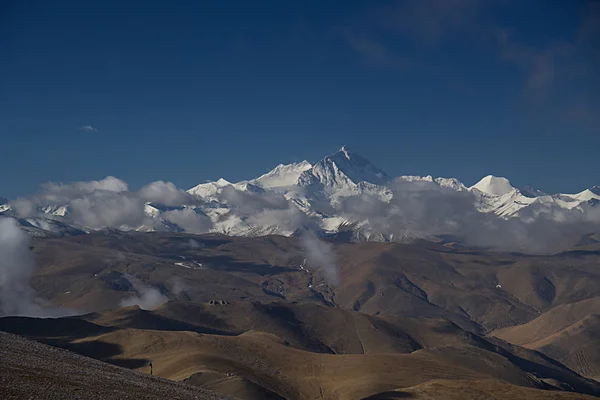 Mount Everest Vom Kya Lah Pass Tibet — Stockfoto