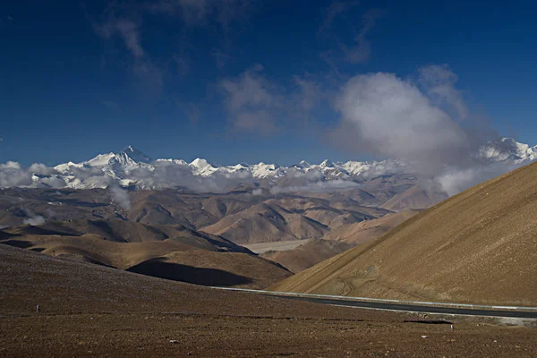 Mount Everest Uit Kya Lah Pass Tibet — Stockfoto