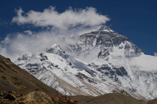Mont Everest Depuis Camp Base Tibet — Photo
