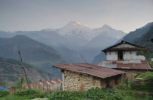 Annapurna Sul 684 Pés Hiunchuli 132 Pés Landruk Nepal — Fotografia de Stock