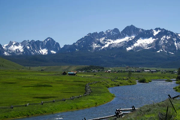 Somon nehir alt Stanley, Idaho
