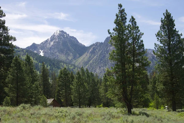 Montañas Sawtooth Cerca Grandjean Idaho — Foto de Stock