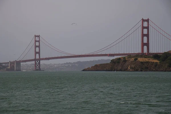 Golden Gate Bridge Vanaf Veerboot Sausalito — Stockfoto