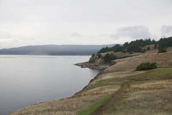 Χέλιγουελ Πάρκο Μονοπάτι Hornby Island Βρετανική Κολούμπια — Φωτογραφία Αρχείου