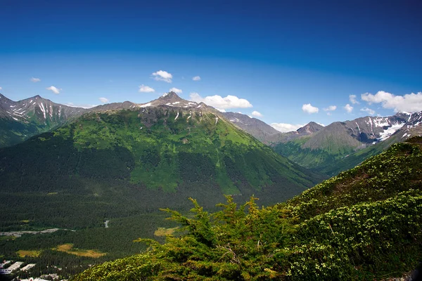 Alyeska Alaska Yakınındaki Dağ Silsilesi — Stok fotoğraf