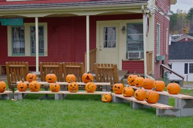 Ekranda Vermont Cadılar Bayramı, kabak