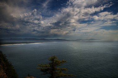 Oregon Sahil Hattı ve Cape Gözcü Yolu 'ndan Kiwanda Burnu _ 6371