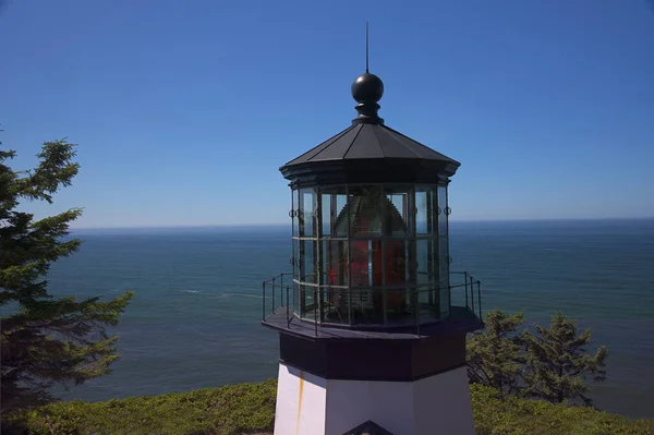 Vuurtoren Van Cape Meares Aan Kust Van Oregon 6226 — Stockfoto