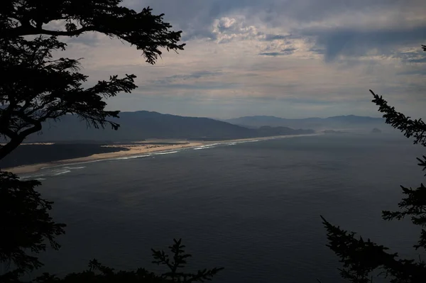 Oregon Coast Line Cape Kiwanda Desde Cape Lookout Trail 6359 — Foto de Stock