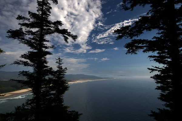 Oregon Coast Line Cape Kiwanda Desde Cape Lookout Trail 6377 — Foto de Stock