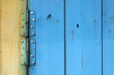 bir ahşap çit sarı ve mavi şeklinde masaüstü arka plan