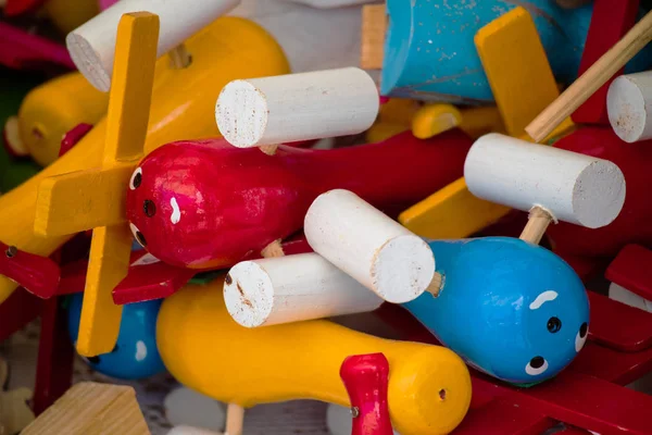 Mexikanisches Traditionelles Spielzeug Auf Dem Straßenmarkt Geringe Schärfentiefe — Stockfoto
