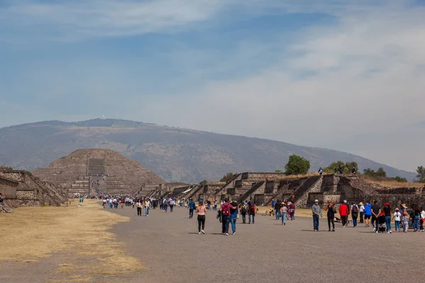 San Juan Teotihuacan Mexico Dec 2018 Turistas Visitam Impresivo Vale — Fotografia de Stock