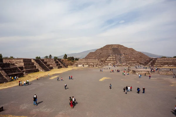 San Juan Teotihuacan Mexiko Dez 2018 Touristen Besuchen Das Beeindruckende — Stockfoto