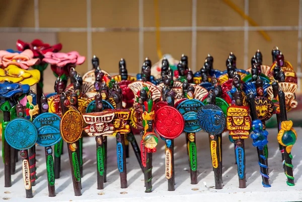 San Juan Teotihuacan Mexiko Prosince 2018 Artcraft Prodal Turisté Navštíví — Stock fotografie