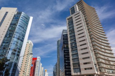 Santa Fe Mexico City'de soka businees içinde gökdelenler