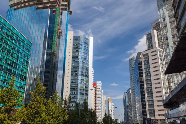 Skyscrapers in the businees distric of Santa Fe in Mexico City