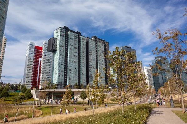 Mexico City Mexiko Prosinec 2018 Mexicana Park Moderní Krásné Mrakodrapy — Stock fotografie