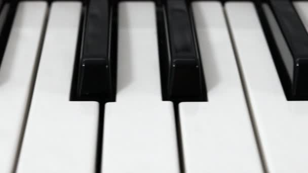 Piano Teclado Slide Close — Vídeo de Stock