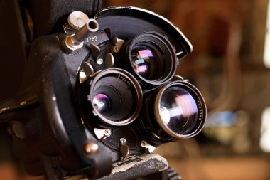 eski bir film kamera stok fotoğraf