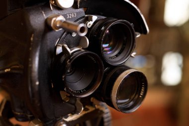 eski bir film kamera stok fotoğraf