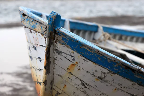 Old blue boat — Stock Photo, Image