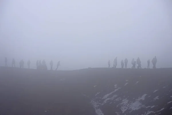 Mount Etna and fog. — Stock Photo, Image