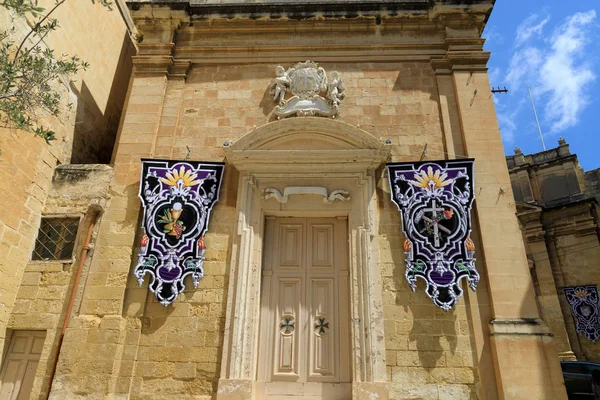Birgu Centre, Valleta, Malta. — Stock Photo, Image