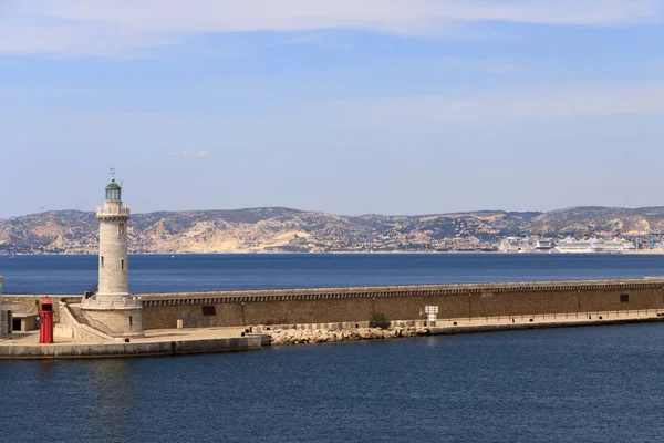 Latarnia morska w Marsylii Francja — Zdjęcie stockowe