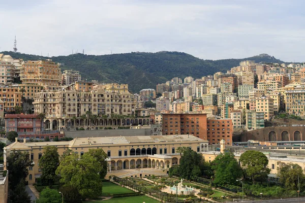 Cityscape de Génova Itália — Fotografia de Stock