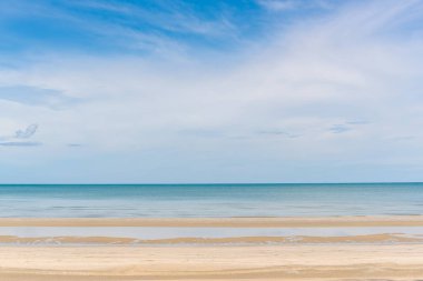 Tropikal plaj deniz, kum ve yaz günü