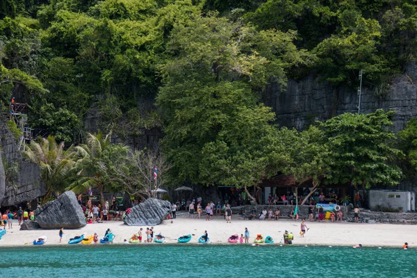 Surat Tayland Tayland Haziran 2017 Güzel Bir Kumsal Angthong Milli — Stok fotoğraf