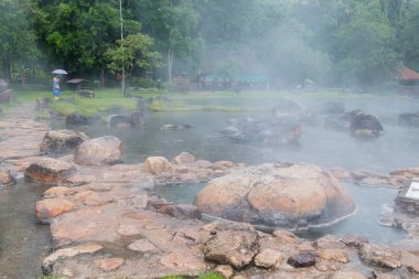 Lampang Chaeson Milli Parkı kaplıca, Tayland