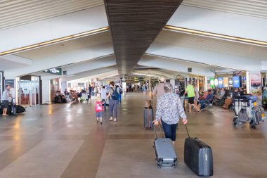 Male, Maldivler - 22 Nisan 2019 tarihinde Male, Maldivler'deki Velana Uluslararası Havaalanı'nın iç görünümü