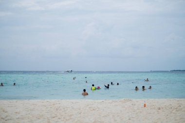 Maafushi, Maldivler - Maafushi bikini plaj, Nisan'da Maldivler adaları 21, 2019