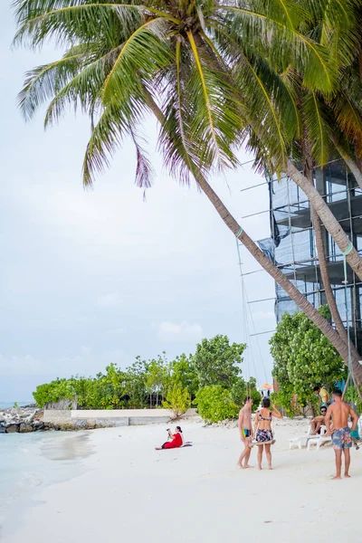 Maafushi, Maldivler - Maafushi bikini plaj, Nisan'da Maldivler adaları 21, 2019 — Stok fotoğraf