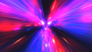 Yıldızların arasında hiper uzayda ve solucan deliği uçan soyut atlama