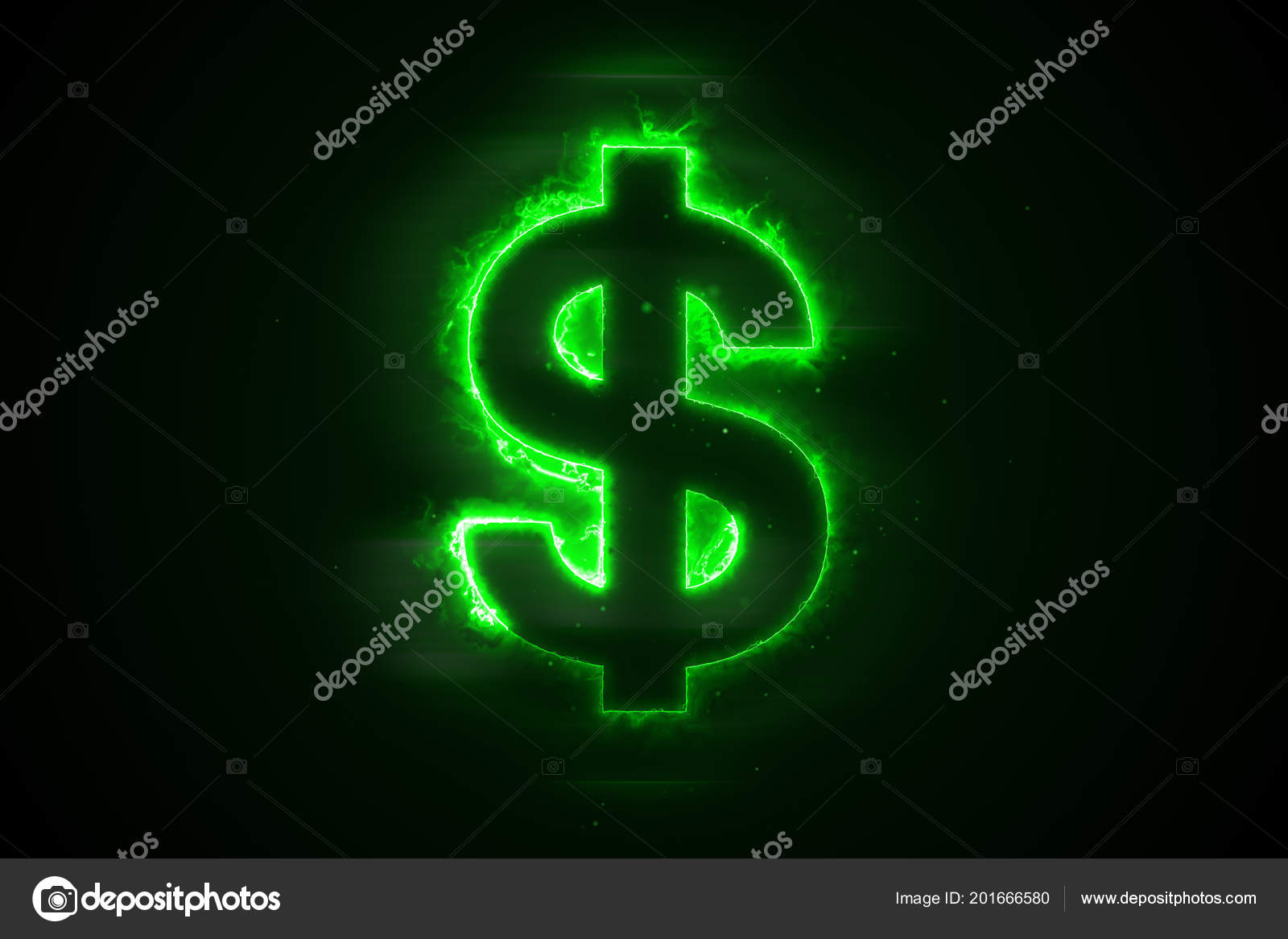 Background Logo Quiz Flame Black Illustration Burning Dollar Black Background Green Flame Stock Photo C Raspirator 201666580